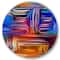 Designart - Colour Fusion V - Modern Metal Circle Wall Art